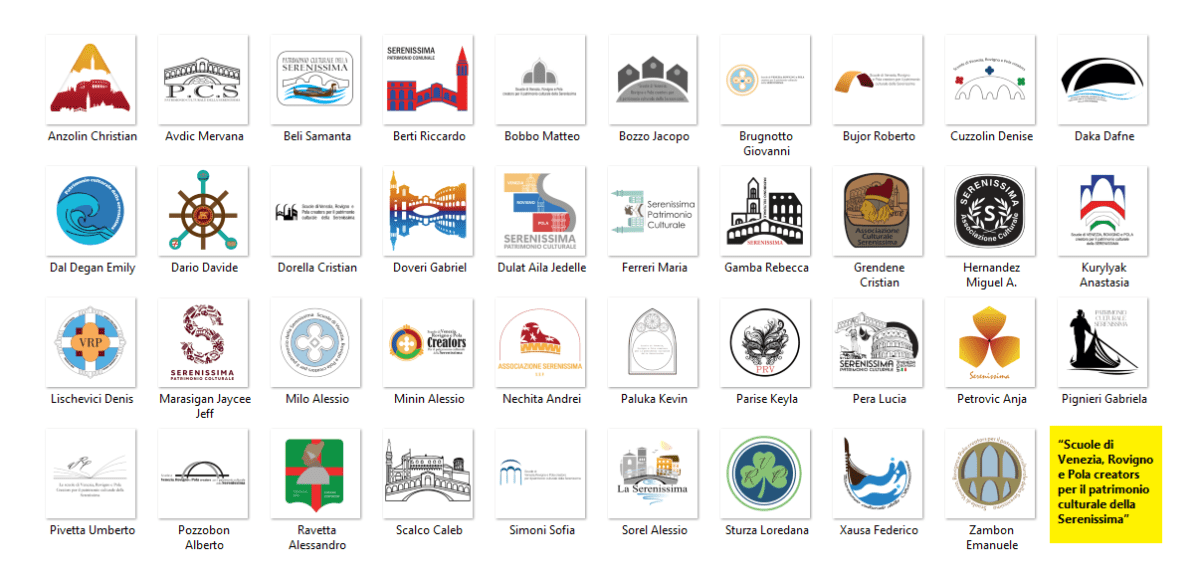 VOTA i 39 loghi dei candidati ENGIM Veneto per il progetto del patrimonio culturale della&nbsp;Serenissima